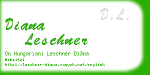 diana leschner business card